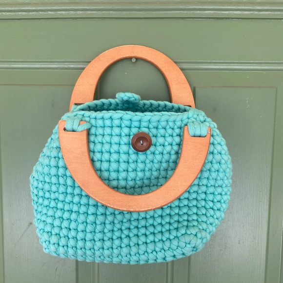 Vintage Crochet Handbag Summer handbag - Picture 3 of 9